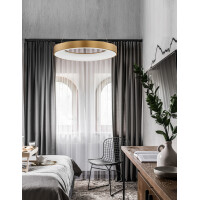 Nova Luce 9453454 Rando Thin LED Pendelleuchte Gold geb&uuml