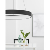 Nova Luce 9453453 Rando Thin LED Pendelleuchte  Schwarz 2