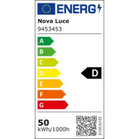 Nova Luce 9453453 Rando Thin LED Pendelleuchte  Schwarz 8