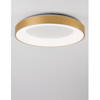 Nova Luce 9353854 Rando Thin LED Deckenleuchte Gold geb&uuml