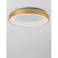 Nova Luce 9353854 Rando Thin LED Deckenleuchte Gold geb&uuml