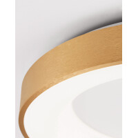 Nova Luce 9353854 Rando Thin LED Deckenleuchte Gold geb&uuml