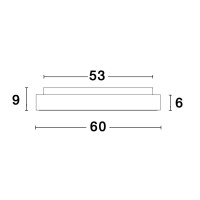 Nova Luce 9353854 Rando Thin LED Deckenleuchte Gold geb&uuml