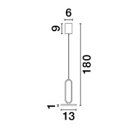 Nova Luce 9501207 Gea LED Pendelleuchte  Schwarz 6