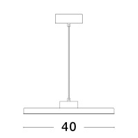 Nova Luce 9212909 Andria LED Pendelleuchte  Schwarz 3