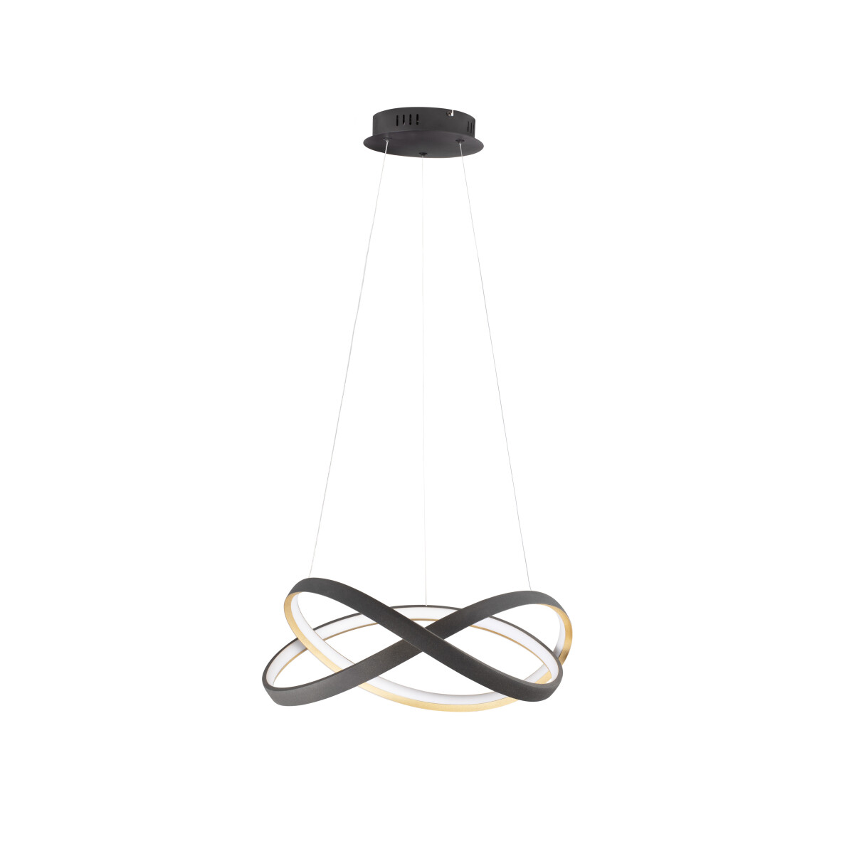 Nova Luce 9756717 Odrey LED Pendelleuchte Schwarz, Gold