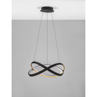 Nova Luce 9756717 Odrey LED Pendelleuchte Schwarz, Gold 3