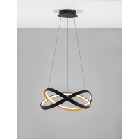 Nova Luce 9756717 Odrey LED Pendelleuchte Schwarz, Gold 4