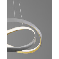 Nova Luce 9756718 Odrey LED Pendelleuchte Silber, Gold 2