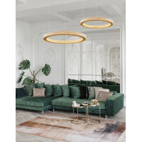Nova Luce 9285610 Fiore LED Pendelleuchte Antik Gold 2