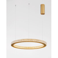 Nova Luce 9285610 Fiore LED Pendelleuchte Antik Gold 3