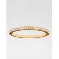 Nova Luce 9285610 Fiore LED Pendelleuchte Antik Gold 6