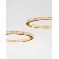 Nova Luce 9285610 Fiore LED Pendelleuchte Antik Gold 7