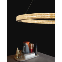 Nova Luce 9285810 Fiore LED Pendelleuchte Antik Gold 3