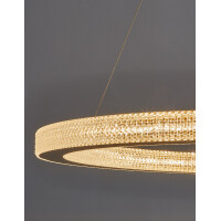 Nova Luce 9285810 Fiore LED Pendelleuchte Antik Gold 4