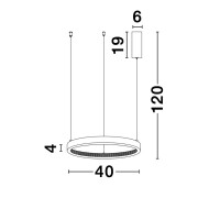 Nova Luce 9285401 Preston LED Pendelleuchte Antik Gold 3