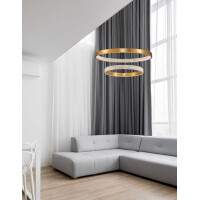 Nova Luce 9862852 Preston LED Pendelleuchte Antik Gold 2