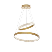 Nova Luce 9862852 Preston LED Pendelleuchte Antik Gold 3