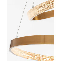 Nova Luce 9862852 Preston LED Pendelleuchte Antik Gold 6