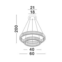 Nova Luce 9333077 Aurelia LED Pendelleuchte Gold 5