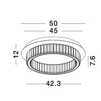 Nova Luce 9333079 Aurelia LED Deckenleuchte Gold 6