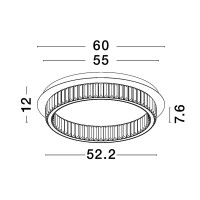 Nova Luce 9333080 Aurelia LED Deckenleuchte Gold 4