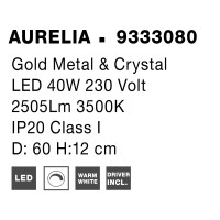 Nova Luce 9333080 Aurelia LED Deckenleuchte Gold 5