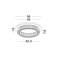 Nova Luce 9333071 Aurelia LED Deckenleuchte Chrom 5