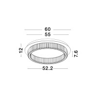 Nova Luce 9333072 Aurelia LED Deckenleuchte Chrom 5