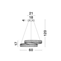 Nova Luce 9019721 Conceto LED Pendelleuchte Gold 2