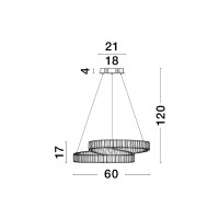 Nova Luce 9019720 Conceto LED Pendelleuchte Chrom 2