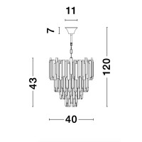 Nova Luce 9181100 Grane E14 Pendelleuchte Gold 5