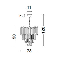 Nova Luce 9050110 Grane E14 Pendelleuchte Gold 6