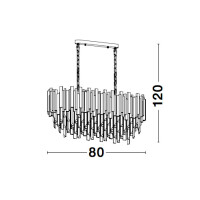 Nova Luce 9050130 Grane E14 Pendelleuchte Gold 4