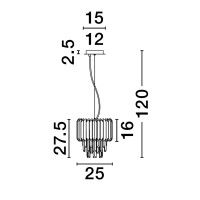 Nova Luce 9824071 Magnolia E14 Pendelleuchte Gold 5