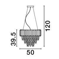 Nova Luce 9824075 Magnolia E14 Pendelleuchte Gold 5