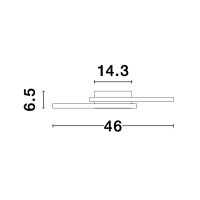 Nova Luce 9500822 Bilbao LED Deckenleuchte  Schwarz 6