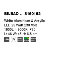 Nova Luce 8160162 Bilbao LED Deckenleuchte  Weiß 4