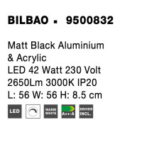 Nova Luce 9500832 Bilbao LED Deckenleuchte  Schwarz 7