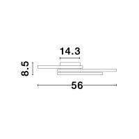 Nova Luce 8160161 Bilbao LED Deckenleuchte  Weiß 6