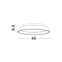Nova Luce 9081260 Vela LED Deckenleuchte Wie, Kaffeebraun 4