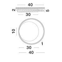 Nova Luce 9081207 Odrey LED Deckenleuchte  Weiß 5
