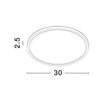 Nova Luce 9060188 Dixie LED Deckenleuchte  Weiß 5