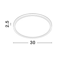 Nova Luce 9060189 Dixie LED Deckenleuchte  Schwarz 6