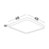 Nova Luce 9081240 Athos LED Deckenleuchte  Schwarz 6