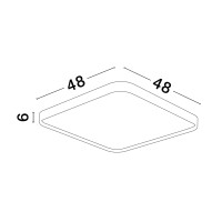 Nova Luce 9081250 Athos LED Deckenleuchte  Weiß 2