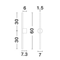 Nova Luce 9081102 Aden LED Wandleuchte  Schwarz 8