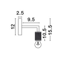 Nova Luce 9501239 Royal E27 Wandleuchte Gold 5