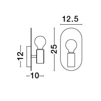 Nova Luce 9501245 Royal E27 Wandleuchte Schwarz 6