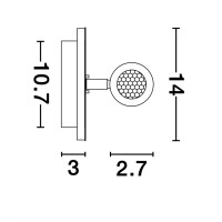 Nova Luce 9081221 Penor LED Wandleuchte  Weiß 7